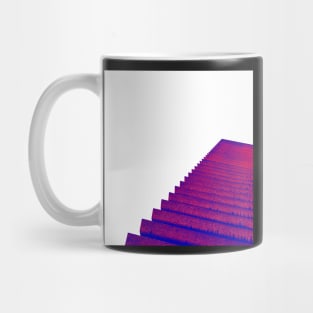 Red and blue pop-art barbican Mug